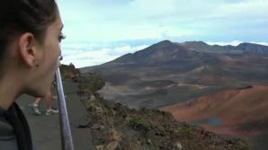 You take Brooke to the top of the volcano, and the nude beach.